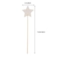 thumbnail image 3 of Kit de 10 varitas mágicas de madera con forma de estrella para niños: crea tu propia varita de princesa. Varita mágica de madera sin terminar para manualidades., 3 of 7