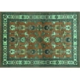 thumbnail image 1 of Ahgly Company Indoor Rectangle Animal Turquoise Blue Traditional Area Rugs, 7' x 9', 1 of 4