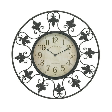  Decorative  Metal Outdoor Wall  Clock  Walmart  com