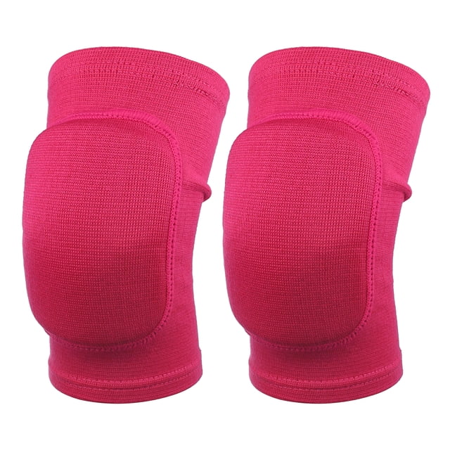 Rodilleras protectoras deportivas Unique Bargains rodilleras flexibles transpirables rosa rojo talla S