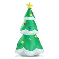 6.9FT Lighted Christmas Inflatable Tree, Blow Up Yard Decoration with LED Lights