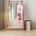 thumbnail image 4 of OULII 2Pcs Toy Storage Holder Multi Layer Polyester Fabrics Steel Wire Hammock Wall Hanging Net, 4 of 8