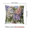 thumbnail image 4 of nygtbtfer Throw Pillow Pack of 2, of a Posy of Rural Meadow Blossoms Soulful Nature Theme, Zippered Double-Side Digital Print Decor, ", Multicolor White, 4 of 7