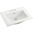 thumbnail image 2 of Swiss Madison Ceramic Glossy White 18.50 inch x 24.25 inch x 6.75 inch Bathroom Vanity Top, 2 of 10
