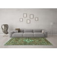 thumbnail image 3 of Ahgly Company Indoor Rectangle Persian Turquoise Blue Traditional Area Rugs, 2' x 5', 3 of 4