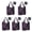 Mystical Halloween Pattern-1, variant on 5 Pack Foldable Shopping Bag,Musical Halloween Icons Pattern Reusable Grocery Bags with Pockets,Large Reusable Tote Bags with Handles Waterproof & Lightweight