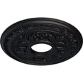 thumbnail image 3 of Ekena Millwork 15 3/8"OD x 4 1/4"ID x 1 1/2"P Baltimore Ceiling Medallion (Fits Canopies up to 5 1/2"), Hand-Painted Steel Gray, 3 of 6