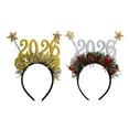 thumbnail image 2 of Dserhfy 2026 Glitter Headband for New Years Eve Christmas Party Hair Accessory with Stars Festive Countdown Celebration Headwear, 2 of 8