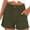 Army Green, variant on Womens Summer Shorts Casual High Waisted Pleated Tailored Shorts with Pockets, S