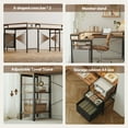 thumbnail image 2 of 66.93 Inch L-Shaped Desk with Storage Drawers, Gaming Desk with Power Outlet & LED Light Strip, Corner Computer Desk with Shelves for Home Office Workstations, Rustic Brown, 2 of 10