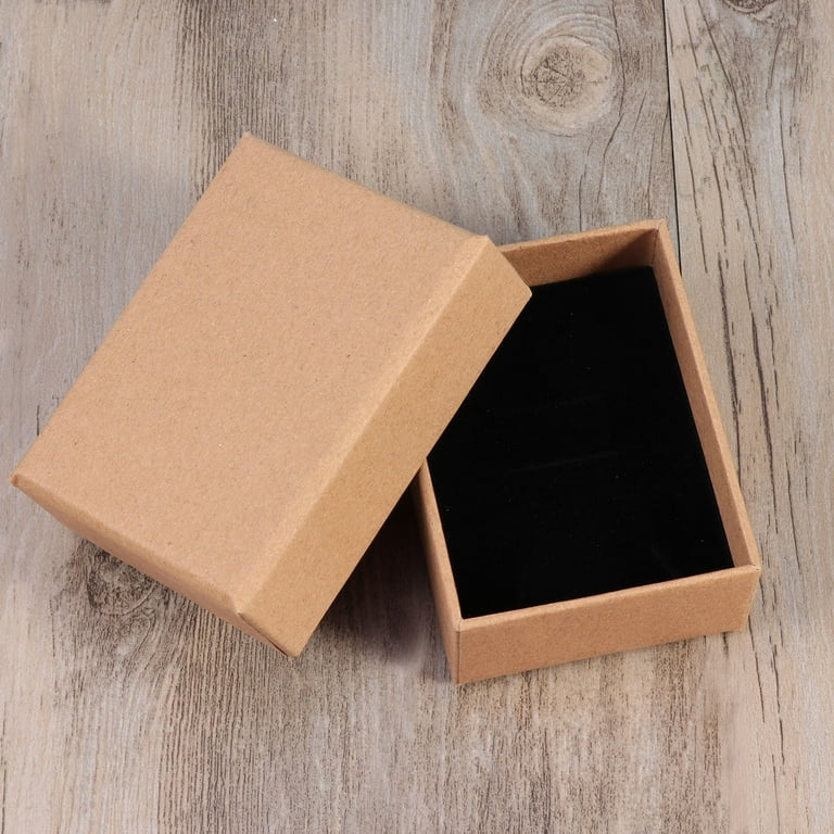 Wedding Party Jewelry Gift Brown Paper Folding Boxes Kraft Paper Packaging  Box