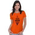 thumbnail image 3 of Wolf Pack Triangle Symbol Spirit Animal Womens Fitted Plus Size Graphic Tee Brisco Brands 2X, 3 of 5