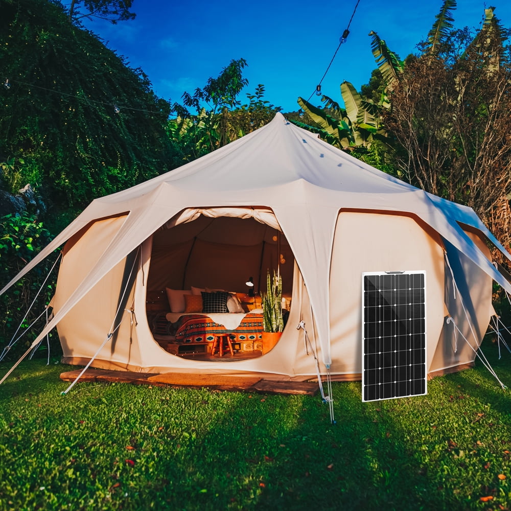 XINPUGUANG 200W Flexible Solar Panel 2X100W Monocrystalline Solar Charging for RV Boat Camping