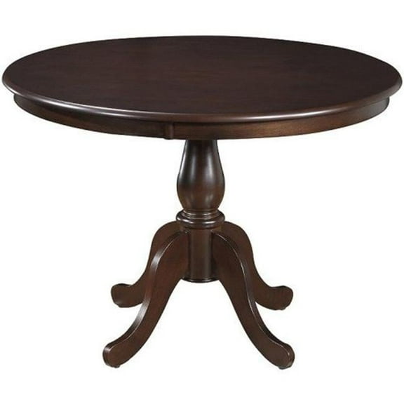 Carolina Chair & Table Fairview Round Pedestal Dining Table, Espresso - 42 in.