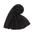 thumbnail image 2 of Bbyeadc Head Scarf for Women Muslim Practical Shawl Stretch Dressy Scarf All Seasons,Black(One Size), 2 of 3