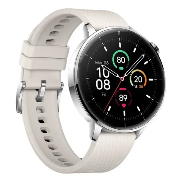 OnePlus Watch 3 de Acero Plateado de 43 mm, visualización Redonda de 1.32 Pulgadas, Acero Plateado, WearOS, Almacenamiento de 32 GB, Seguimiento del sueño, batería de 345 mAh, Bluetooth, Iones de