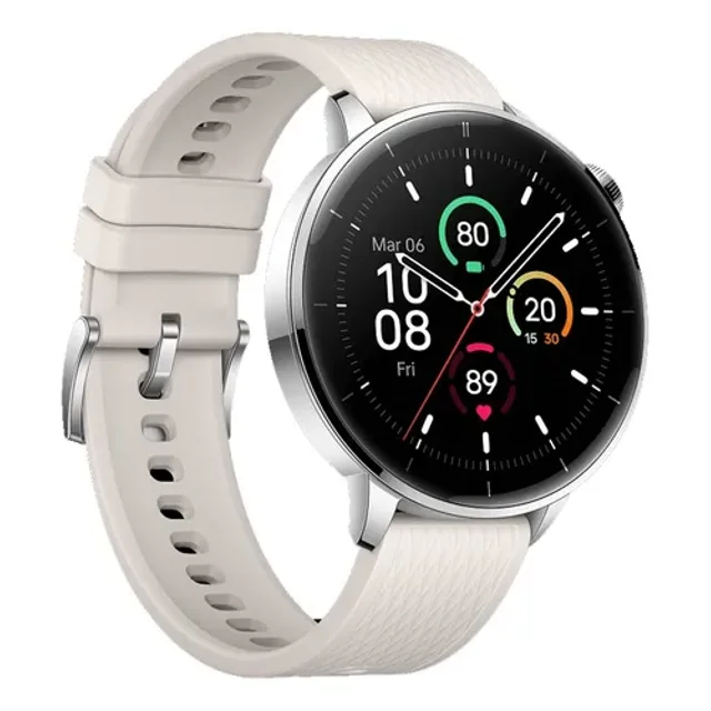 OnePlus Watch 3 de Acero Plateado de 43 mm, visualización Redonda de 1.32 Pulgadas, Acero Plateado, WearOS, Almacenamiento de 32 GB, Seguimiento del sueño, batería de 345 mAh, Bluetooth, Iones de