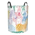 thumbnail image 2 of Bingfone Zebra Colourful Waterproof Foldable Laundry Hamper Bucket With Handles For Storage Bin,Clothes Hamper (Medium), 2 of 8