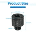 thumbnail image 2 of Adaptador de tornillo de trípode Uxcell M8 hembra a macho de 3/8", conectores de tuerca de trípode, tornillo de montaje de cámara, convertidor de doble cabeza de cámara, 2 of 7