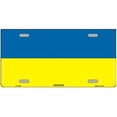 thumbnail image 1 of Ukraine Flag Metal Novelty License Plate, 1 of 4