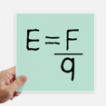 thumbnail image 1 of Electric Field Intensity Formula Sticker Tags Wall Picture Laptop Decal Self adhesive, 1 of 1