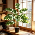 thumbnail image 4 of Planta artificial con maceta para decoración de escritorio interior.Vegetación artificial realista en maceta para el hogar,sala de estar,oficina y dormitorio., 4 of 6