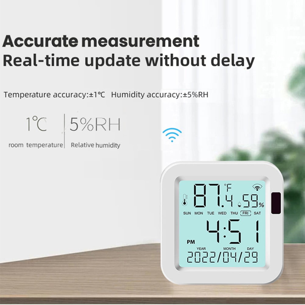 For Tuya Room Thermometer Smart Thermometer and Hygrometer Humidity Sensor