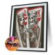 thumbnail image 1 of Cuadros Decorativos Kit de personajes de esqueleto 5D Taladro cuadrado completo Pintura de diamante DIY (FZ110) Tmvgtek embutido en tela, 1 of 7