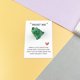 thumbnail image 5 of Tarjetas de Regalo de Vacaciones Tarjeta de Bolsillo de Resina de Dinosaurio Verde con Tarjeta, Compacto 9x6 cm para Cumpleaños, Aprecio, Regalo de Recuerdo, 5 of 6