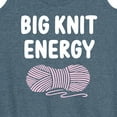 thumbnail image 3 of Instant Message - Big Knit Energy - Women's Racerback Tank Top, 3 of 6