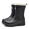 thumbnail image 4 of Zapatos de lluvia para mujeres zapatos de jardín de pantorrilla mediano botas Wellington Boots Anti-Slipping Rubber zapatos para uso al aire libre, 4 of 6