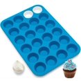 thumbnail image 1 of Herramienta para hornear moldes de silicona 24 moldes redondos para muffins Bandeja para hornear resistente al calor para cocina Molde para pasteles Molde de silicona para muffins Mini, 1 of 5