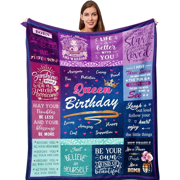 LHSHID Birthday Gifts For Women Throw Blanket Daughter/Grandma/Mom Birthday Gifts Birthday Gifts For Wife GirlfriendWomens Birthday Gifts Birthday Decorations Blankets 30"x40"
