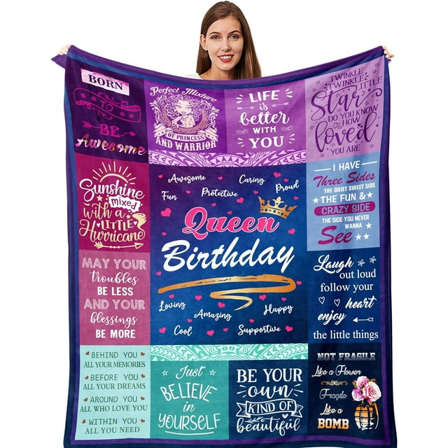 LHSHID 30th Birthday Gifts for Women Throw Blanket 30th Birthday Gifts for Her 30 Year Old Birthday Gifts for Women 30th Birthday Decorations for Women Gifts for 30th Birthday Woman Blanket 30"x40"