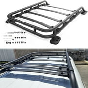 Kojem Roof Rack Basket Fit for 2010-2023 Toyota 4Runner Roof top Luggage Cargo Carrier Car Top Luggage Holder