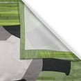 thumbnail image 3 of Ambesonne Geometric Forest Kitchen Curtains, Polygonal Panda, 55"x45", White Black and Green, 3 of 3