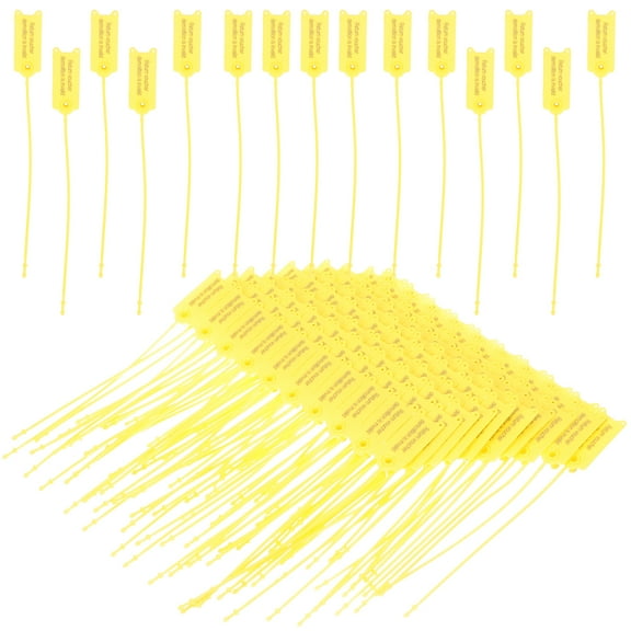 HOOWIFFY Cable Ties Label Ties Yellow PP 100Pcs