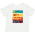 thumbnail image 3 of Inktastic Calf Roping Rodeo Eat Sleep Roping Repeat Boys or Girls Baby T-Shirt, 3 of 5