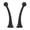 Black, variant on 4D Car Roof Antenna Sticker EDHITNR Cute Decorative Scratch Cover for Auto Paint Protection