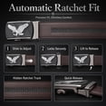 thumbnail image 4 of TRISJEM Men's Eagle Ratchet Belt with Automatic Buckle, 1.38" Composite Leather Dress Belt, Adjustable Cut-to-Fit Big and Tall Belt for Jeans and Pants, Black or Brown, Waist 33"-61", 4 of 8