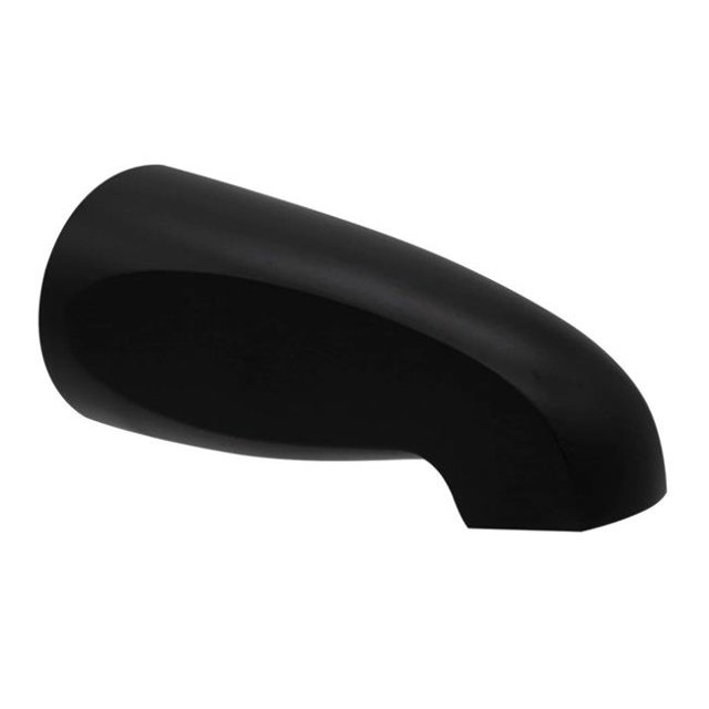 Westbrass R310-62 5 in. Rear Inlet Tub Spout, Matte Black