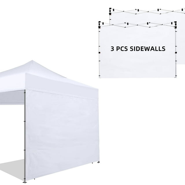 Lonas Laterales para Carpa Joramoy para Carpa Plegable 3x3 m (Paquete de 3)