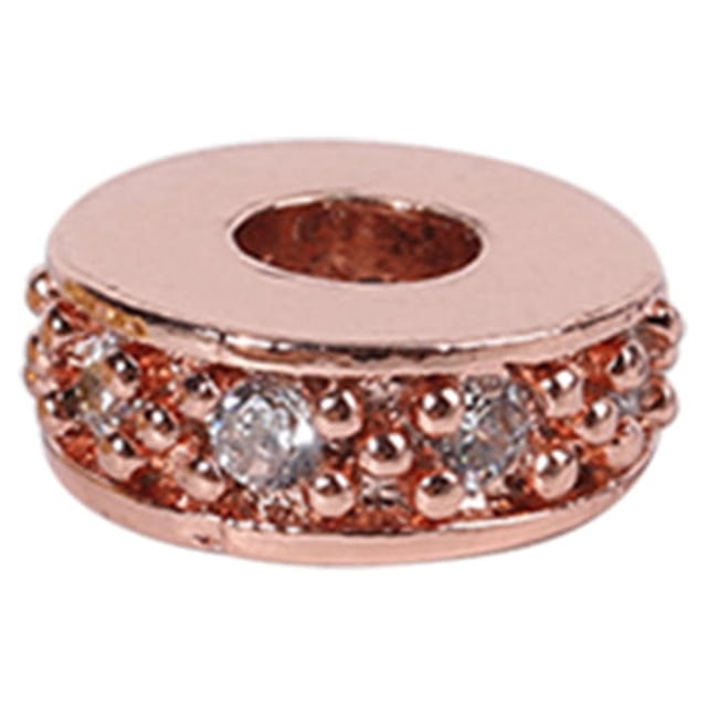 Beads for Jewelry Making Large Hole Spacer Multicolor Small Zirconia Cubic Crystal Decor Rhinestones for Crafts Bead Kit for DIY Type 3