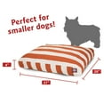 thumbnail image 3 of Majestic Pet | Vertical Stripe Shredded Memory Foam Rectangle Pet Bed For Dogs, Removable Cover, Burnt Orange, Small, 3 of 6