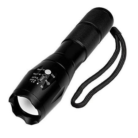 Rechargeable Battery LED Zoomable Flashlight Torch For Camping (Best Flashlight For Tracking Deer Blood)
