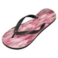 thumbnail image 2 of YAZAOOSummer Flip Flops Creatively Pink Flowers with Glitter Simple Beach Sandals, 2 of 8