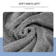 thumbnail image 3 of Men's Bathrobe Fleece Spa Robe, 100% polyester Shawl Collar Soft Warm Plush Robe, Machine Wash, Grey, 3 of 7