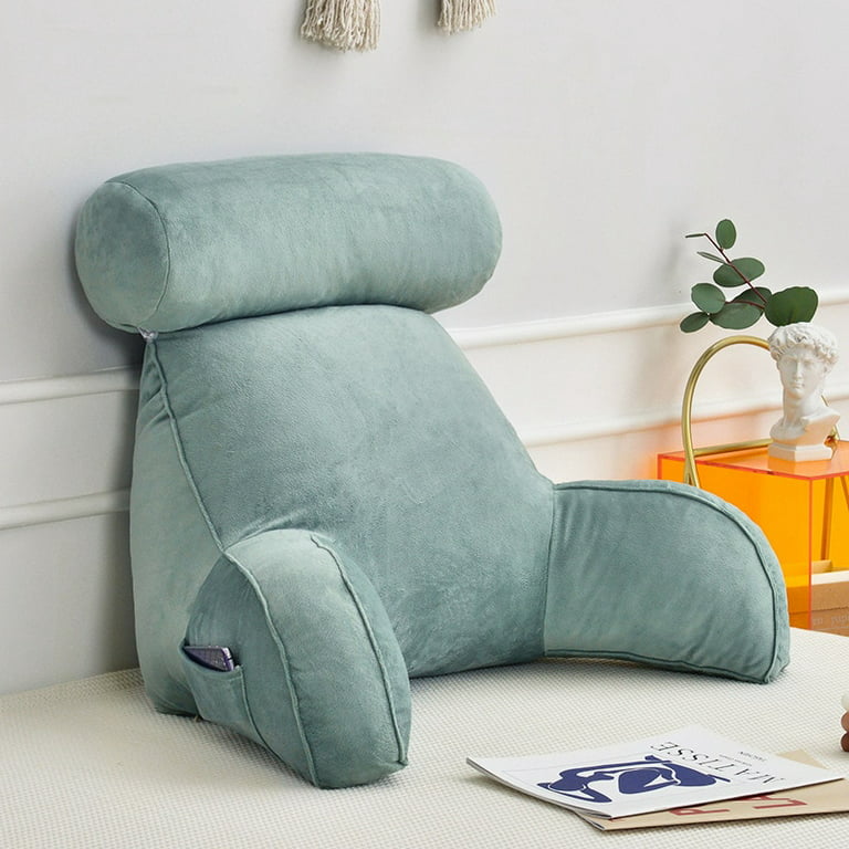 Reading Pillow Cozy Plush Bed Rest Pillow With Removable