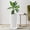 White, variant on 12-inch Round Planters, White Resin Vases for Floor Standing Flower Pots. Modern Décor for Indoor/Outdoor Porches and Patios. Sleek and Durable.
