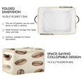 thumbnail image 3 of Square Storage Basket 14.2*10.2*8.3 Inch One Sizex2 Shelf Basket Open Home Storage Bins Bedroom Storage Basket Closet Storage Stylish Decor Coffee Shop Cartoon2, 3 of 9